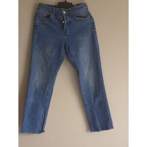 H&M High Waist Denim Jeans Blue Medium Wash Women Size 6 EUR 38